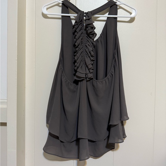 Naked Zebra Ruffle Tank Top - Picture 2 of 3